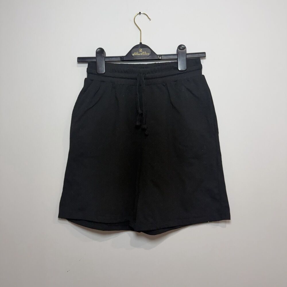 Ambiance Black Drawstring Lounge Shorts Women’s Size Small Stretch Casual